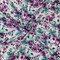 Purple-Teal-Multi Poly Floral Print Ogee Dobby Chiffon Woven Fabric By the Yard